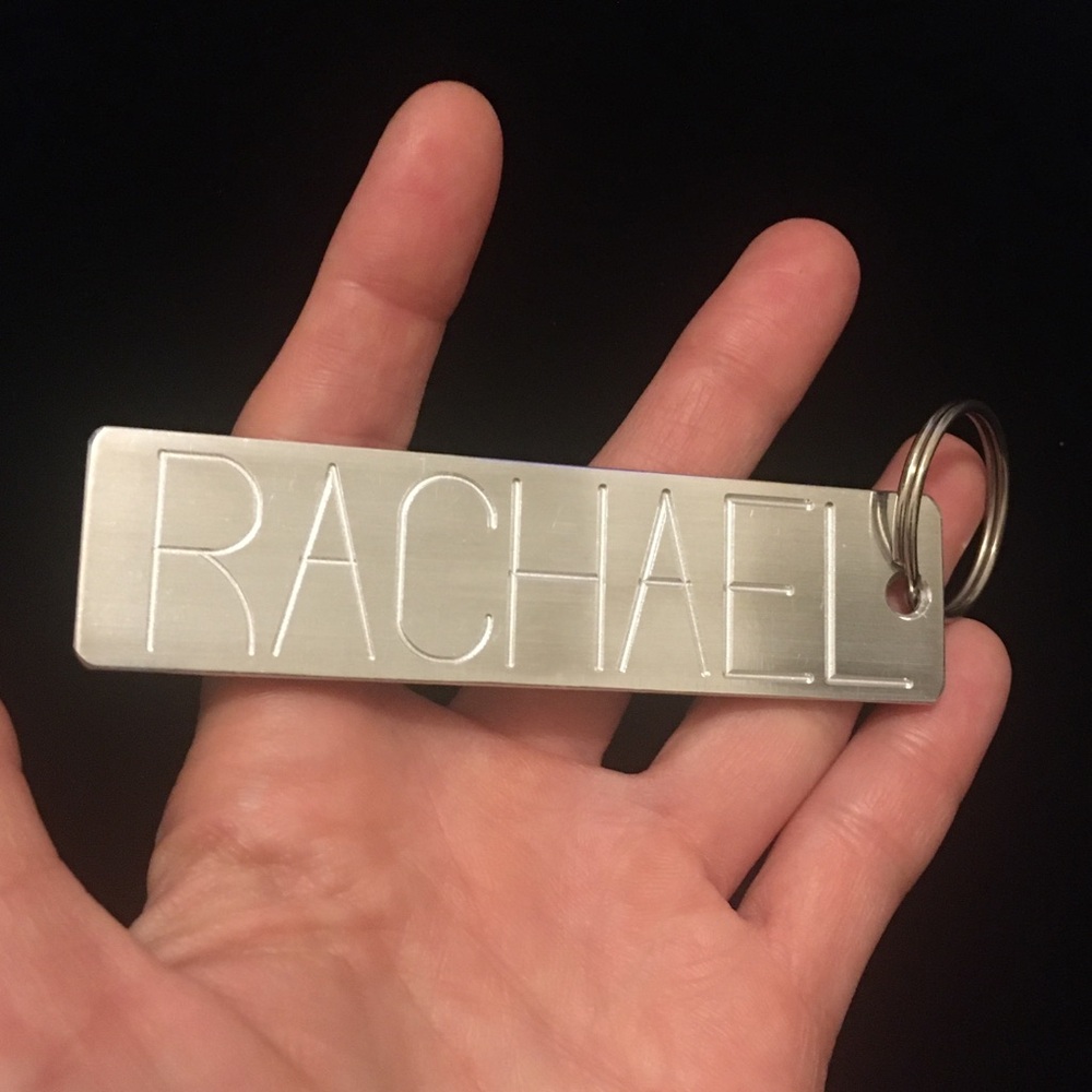 Metal Aluminum Alloy RACHAEL Keychain